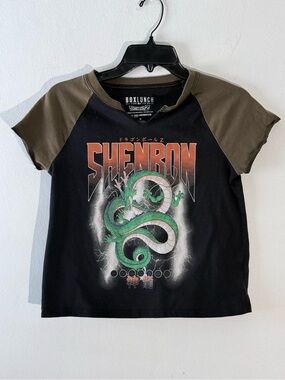 BoxLunch Dragon Ball Z Shenron Graphic Crop Top Size S
